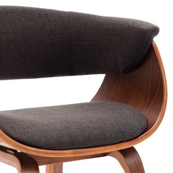 Καρέκλα Τραπεζαρίας Vidaxl από Λυγισμένο Ξύλο και Ύφασμα - Γκρι image 2