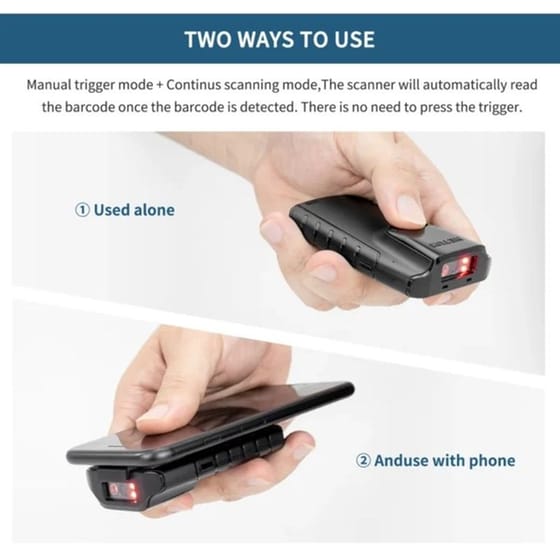 NETUM Scanner Χειρός Bluetooth Φορητό Ανάγνωση 2D για Smartphone/Tablet image 8