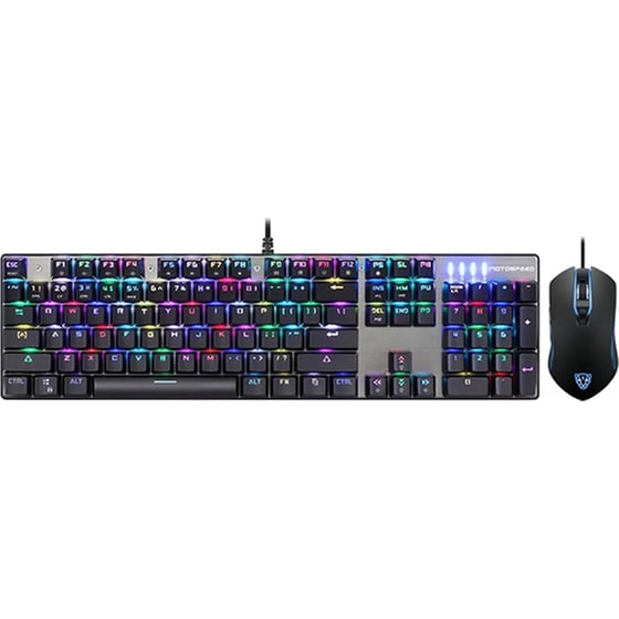 Motospeed Ck888 Wired Mechaninal Keyboard Mouse Combo Blue Switch Rgb Gr Layout image 0