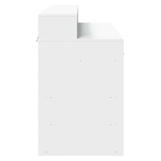 Γραφείο VidaXL με LED από Επεξεργασμένο Ξύλο 120x55x91 cm - Λευκό image 7