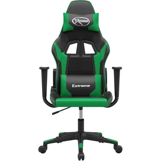 Καρέκλα Gaming VIDAXL 345448 με Ρυθμιζόμενα Μπράτσα από Τεχνητό Δέρμα - Μαύρο image 2
