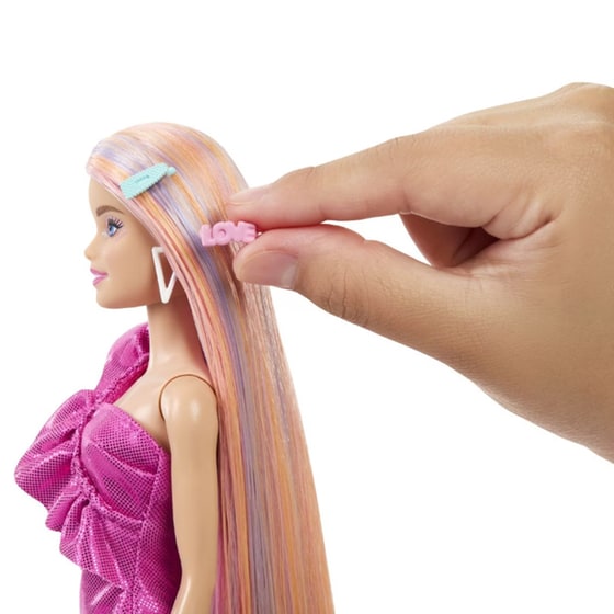 Κούκλα Barbie Πολύχρωμα Μαλλιά - (JDC85) image 2