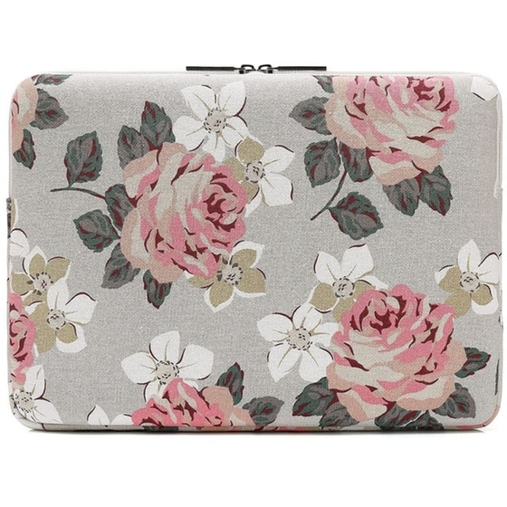 Θήκη Laptop Canvaslife White Rose 13" - 14" Αδιάβροχη - Μπεζ image 4