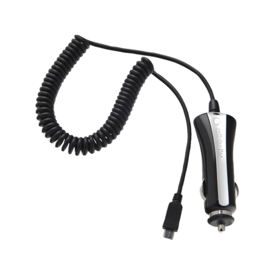 Φορτιστής Αυτοκινήτου Cellular Line με microUSB - Μαύρο image 1