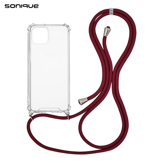 Θήκη Apple iPhone 13 Mini - Sonique Armor Clear - Μπορντό image 0