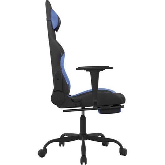 Καρέκλα Gaming VIDAXL 345487 με Υποπόδιο - Μαύρο image 3