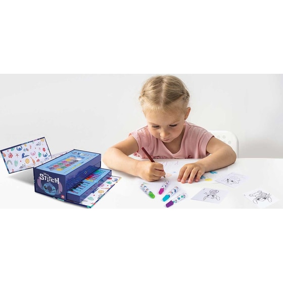 AS Σετ Ζωγραφικής σε Χάρτινο Βαλιτσάκι Disney Stitch image 1