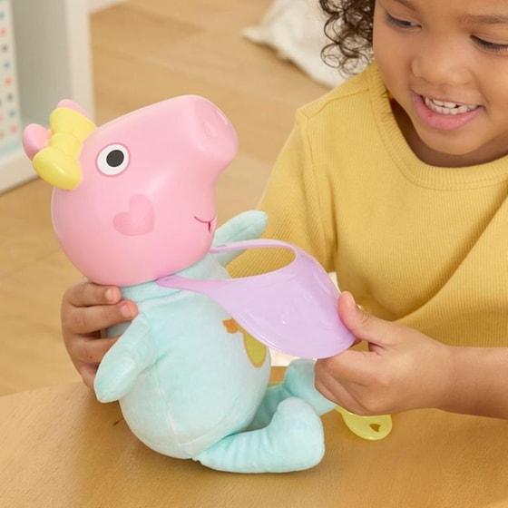 Hasbro Διαδραστική Κούκλα Μωρού Peppa Pig "Oinks & Snuggles" Evie (G1637) image 7
