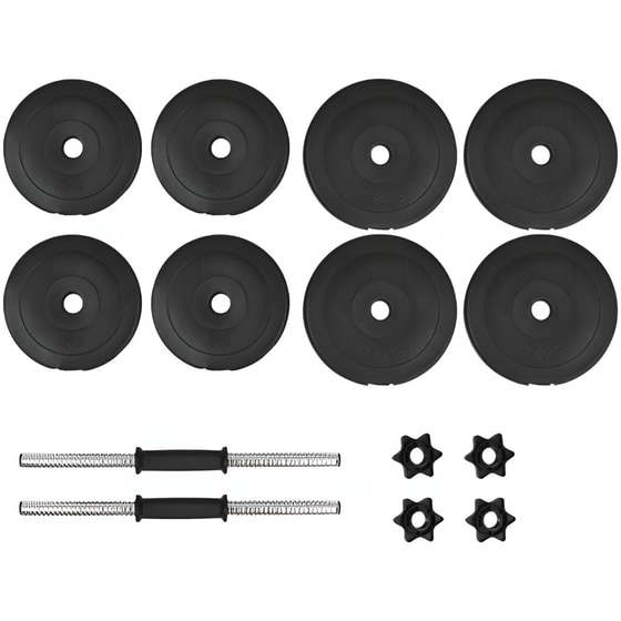 Σετ Αλτήρων VidaXL 10 kg με Δίσκους 2 - 2.5 kg (2 Τεμάχια) image 2