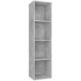 Βιβλιοθήκη VidaXL από Μοριοσανίδα  36x30x143 cm - Γκρι