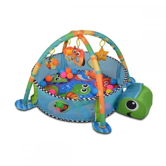 Γυμναστηριο Χαλακι Πισινα Με Διχτυ 3in1 Cangaroo Playmat Sea Turtle image 1