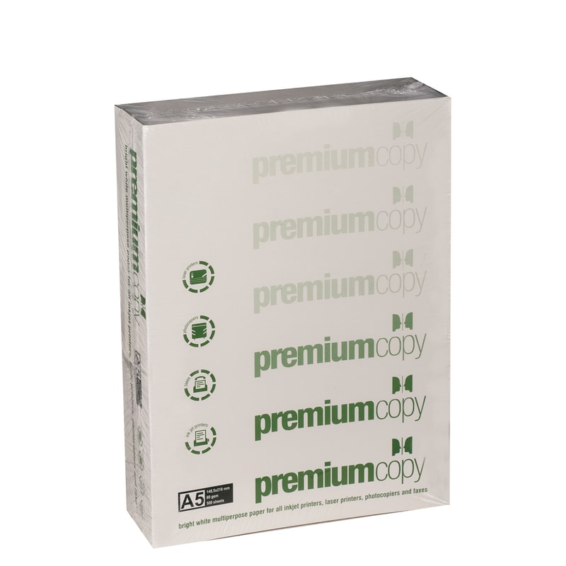 Premium Copy Χαρτί Εκτύπωσης A5 80gr 500 φύλλα