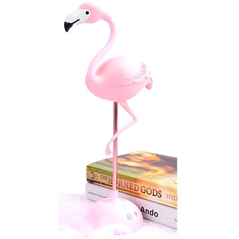 Διακοσμητικό Φωτιστικό Φλαμίνγκο Επαναφορτιζόμενο 20x9.4x38 cm - Ροζ