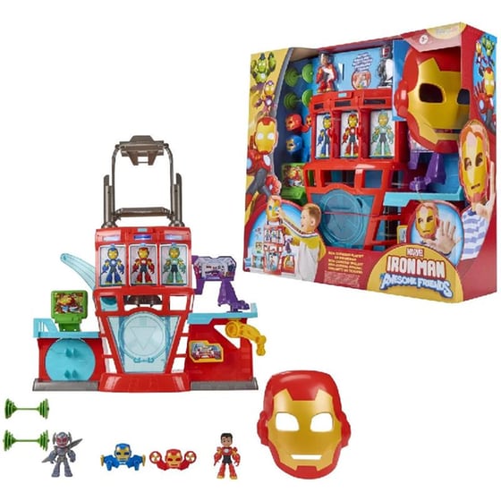 Playset Hasbro Marvel Iron Man and His Amazing Friends Quarters image 2
