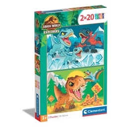 Παιδικό Παζλ Clementoni Super Color Jurassic World (2x20 Κομμάτια)
