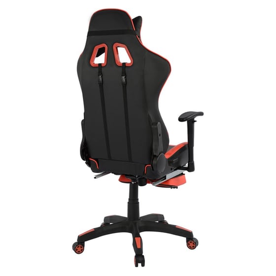 Gaming Καρέκλα Speed Homemarkt με Υποπόδιο - Κόκκινο/Μαύρο image 3