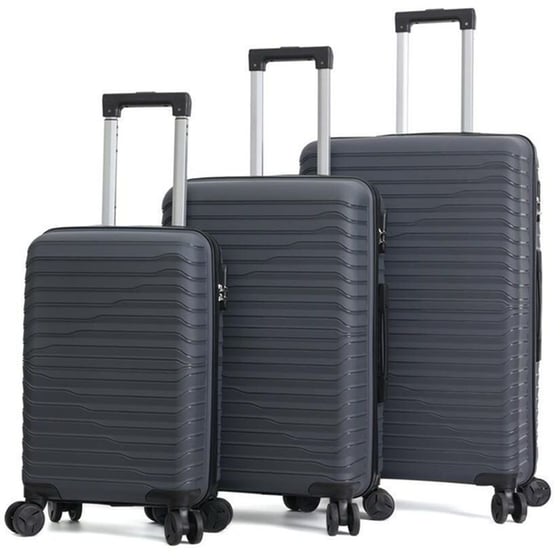 Σετ Βαλίτσες&nbsp;Amber&nbsp;Ανθρακί image 0