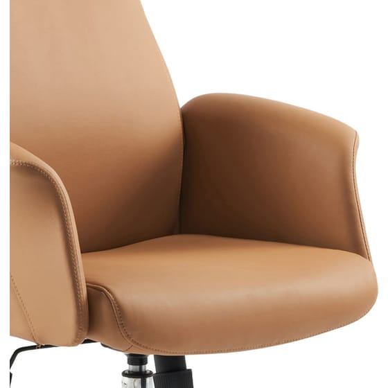 Καρέκλα Γραφείου Διευθυντή Derjio Pakoworld Καφέ Pu 68x66x115εκ – 033-000020 image 1