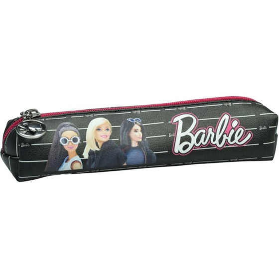 Κασετίνα Βαρελάκι Gim Ριγέ Barbie image 0