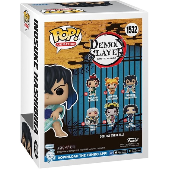 Funko Pop! Animation - Demon Slayer Kimetsu No Yaiba - Inosuke Hashibira #1532 image 2