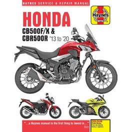 Honda CB500F/X & CBR500R update (13 -20)