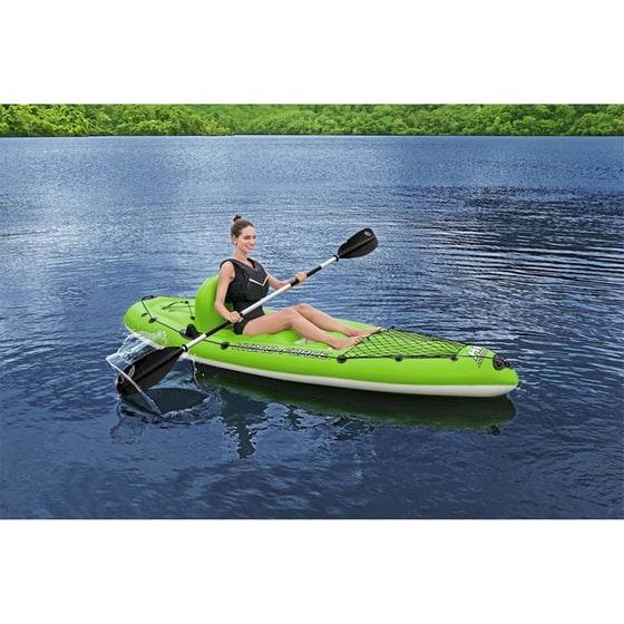 Καγιάκ Φουσκωτό Μονοθέσιο Bestway Hydro-Force Koracle 285cm - Πράσινο image 2