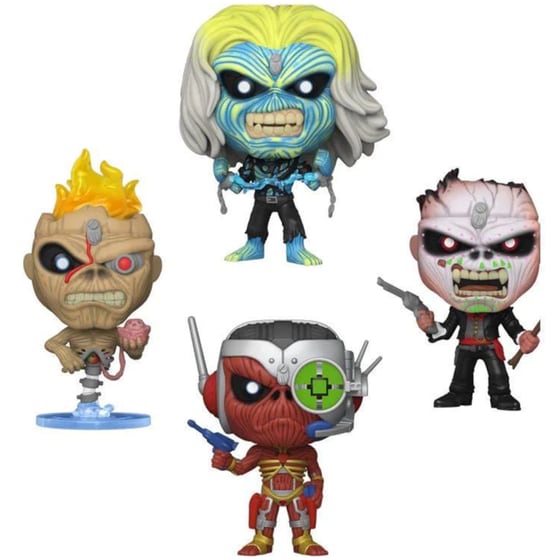 Funko Pop! Rocks: Iron Maiden - Live After Death, Seventh Son, Nights of the Dead & Somewhere in Time Eddies Glows in the Dark Special Edition (Exclusive) image 0