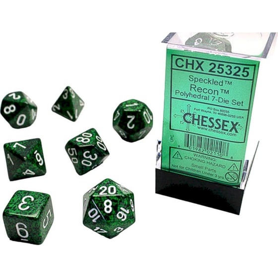 Σετ Ζάρια - 7 Dice Set Speckled Polyhedral Recon Chessex image 2