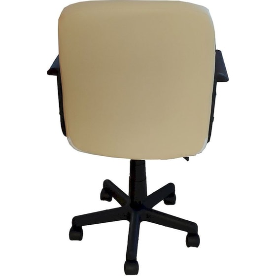 Καρέκλα Γραφείου ArteLibre Aba από Τεχνητό Δέρμα - Μπεζ image 2