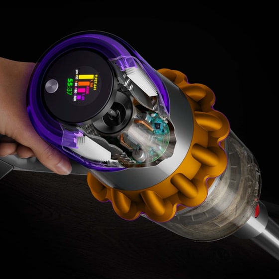 DYSON V15 Detect Absolute 25.2 V 0.76 L Gold/Iron/Gold Σκούπα Stick image 11