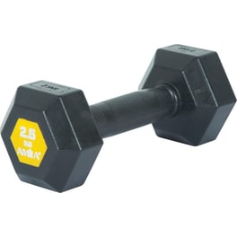 Βαράκι Εξάγωνο 2.5kg Amila Original Rubber H 90582 από Ατσάλι Q235 - Μαύρο