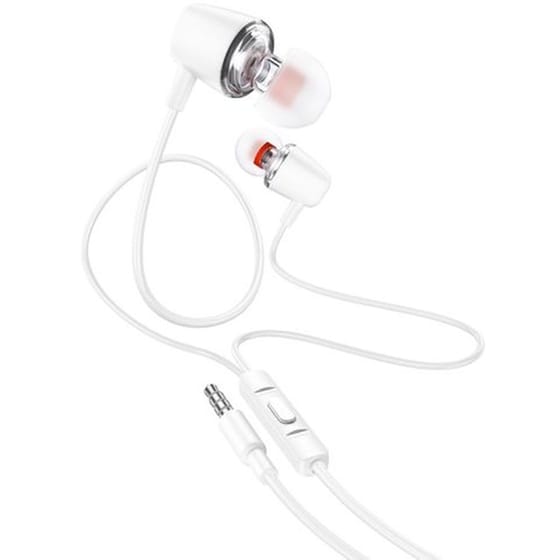 Ακουστικά Handsfree Hoco M107 Discoverer Universal 3.5 mm - Λευκό image 0