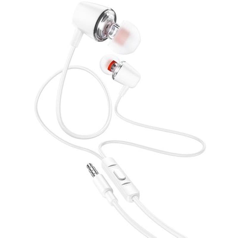 HOCO Ακουστικά Handsfree Hoco M107 Discoverer Universal 3.5 mm - Λευκό