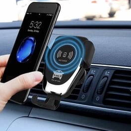Βάση Στήριξης Αυτοκινήτου Αεραγωγού Oem Qi charger 10W - Μαύρο
