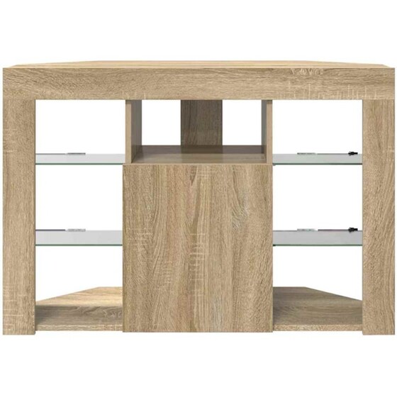 Έπιπλο Τηλεόρασης VidaXL Γωνιακό με LED 100 x 40 x 68 cm - Sonoma Δρυς image 5