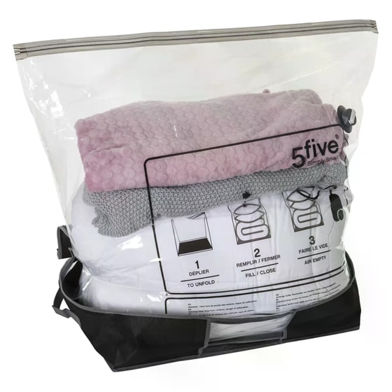 Θήκη Φύλαξης με Σακούλα Κενού Αέρα Spitishop 160332 60x45x15 cm - Μαύρη image 1