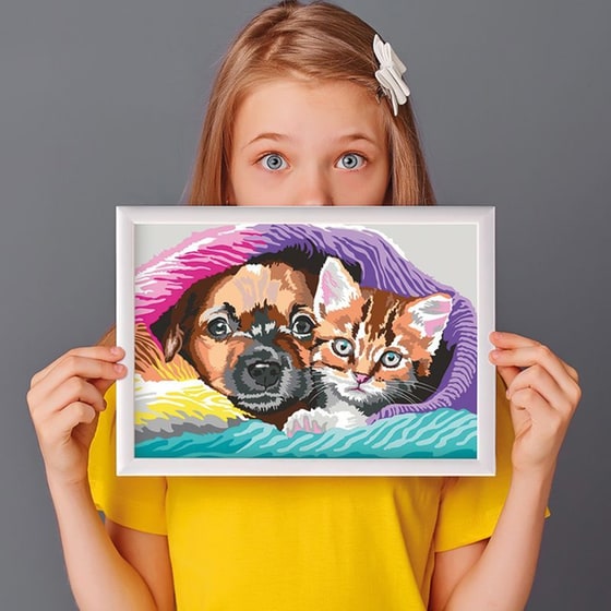 As Company Σετ Ζωγραφικής Paint & Frame Ζωγραφίζω Με Αριθμούς Sweet Friendship image 7