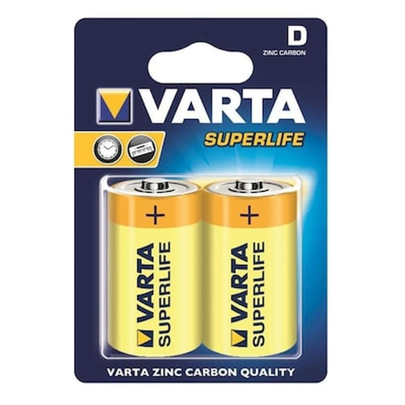 VARTA Varta Μπαταρίες Zinc-Carbon D 1.5V 2τμχ