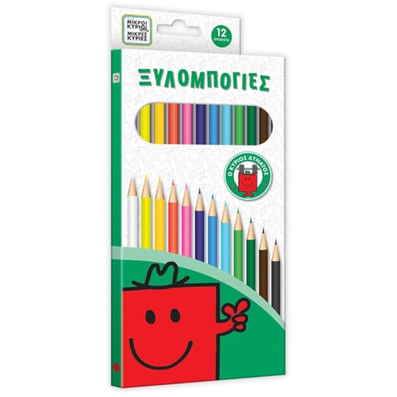 Ξυλομπογιές Μικροί Κύριοι Μικρές Κυρίες Ο Κύριος Δυνατός 12 Τεμάχια image 0