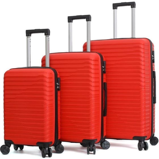Σετ Βαλίτσες&nbsp;Amber&nbsp;Κόκκινο image 0