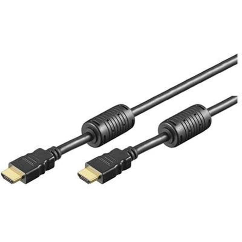 Hdmi Cable 19 Pin 5.0m (hdmi 1.3) Black Gold Plated Contacts