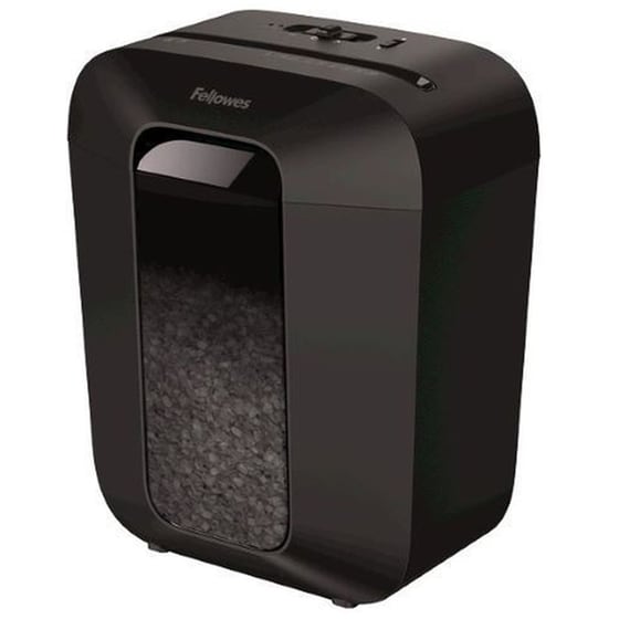 Καταστροφέας Εγγράφων Fellowes Powershred LX41 Mini-Cut 8 φύλλων με κάδο17lt - Μαύρο image 1