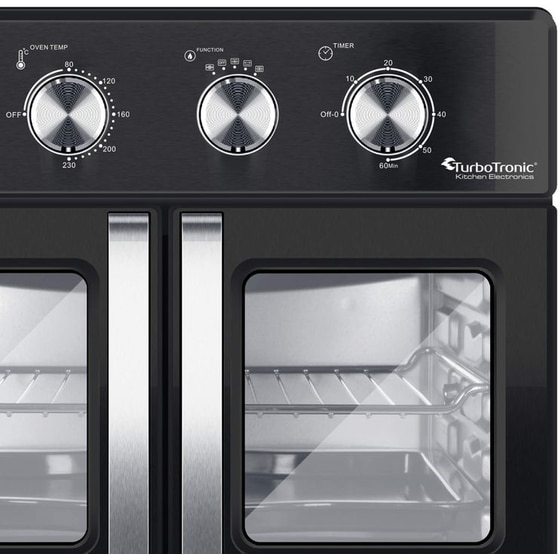 TURBOTRONIC TT-AF32MFD airchef Pro 32 Lt Μαύρο Ηλεκτρικό Φουρνάκι image 5