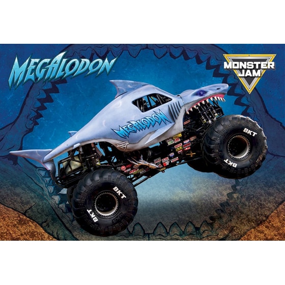Παιδικό Παζλ Eurographics Monster Jam: Megalodon με Lunch Bag (100 Κομμάτια) image 2