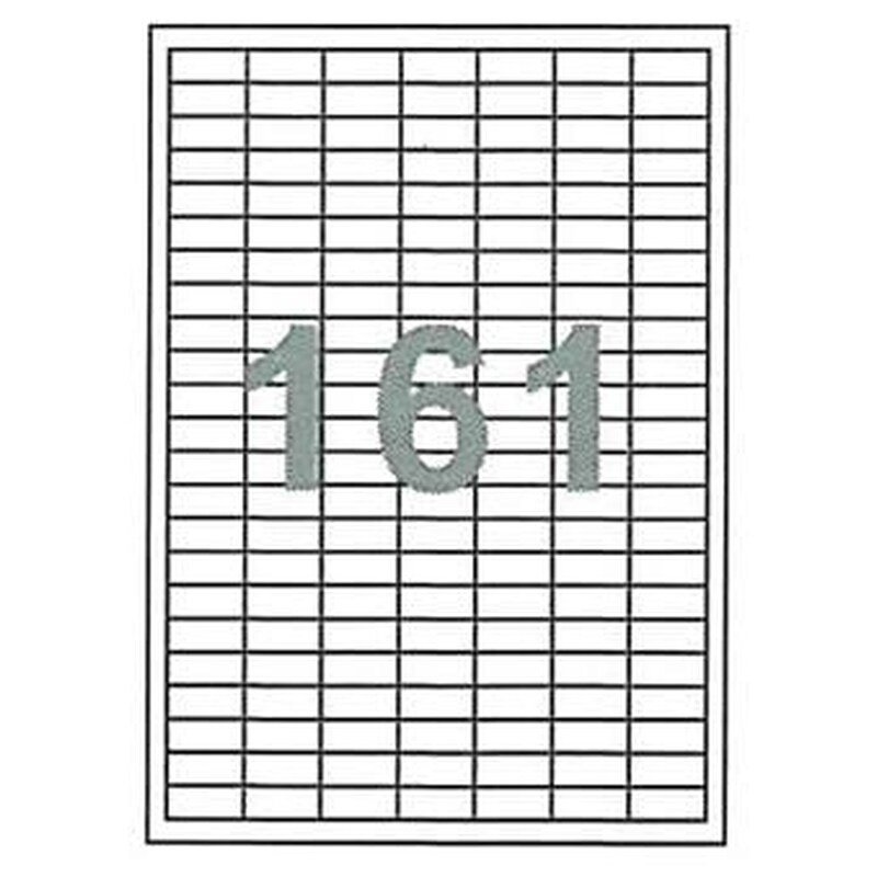 Αυτοκόλλητες Ετικέτες Next Fleks Λευκό (100 Φύλλα - 16.100 Τεμάχια )