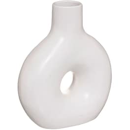 Διακοσμητικό Βάζο Spitishop Κεραμικό A-s Circle White 185411 17x21cm - Λευκό