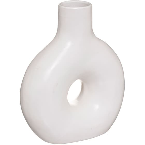 Διακοσμητικό Βάζο Spitishop Κεραμικό A-s Circle White 185411 17x21cm - Λευκό image 0
