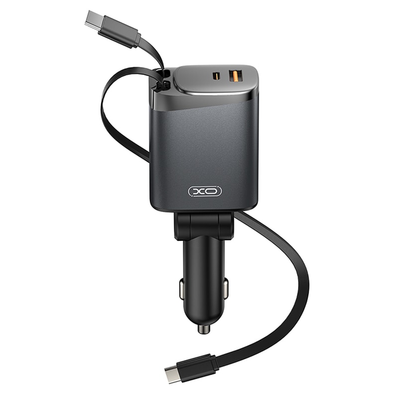 Φορτιστής Αυτοκινήτου XO CC71 USB-A USB-C με Καλώδιο Lightning Type-C 108W - Μαύρο