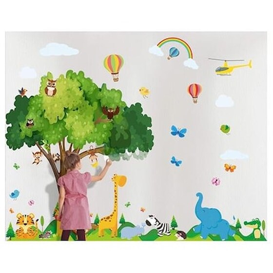 Παιδικό Αυτοκόλλητο Τοίχου - Happy Zoo image 2