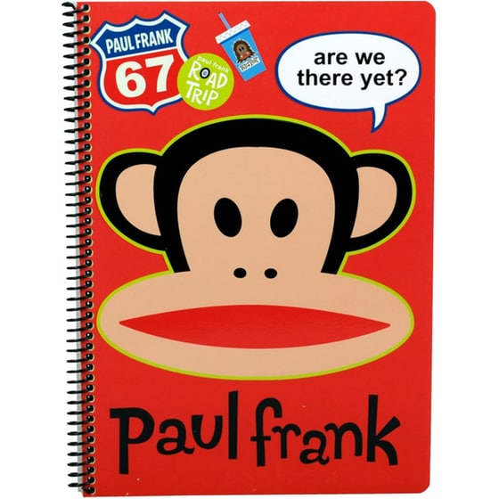 Τετράδιο Σπιράλ Paul Frank A4 2 Θεμάτων Y2K-Roadtrip (1 Τεμάχιο) image 0